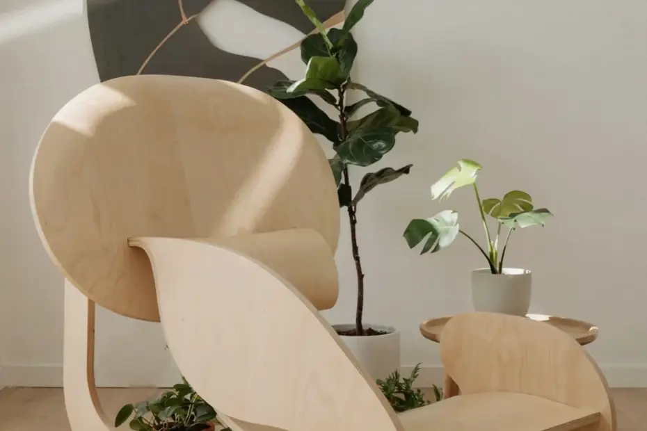 Oval Rocker Plywood Chair | Minimalist Rocking Chair Design for Modern Home