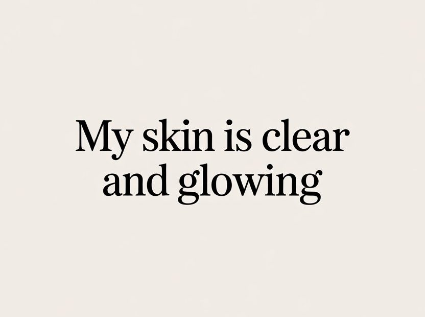 Daily Health Affirmations for Clear Skin and Natural Beauty Glow Up