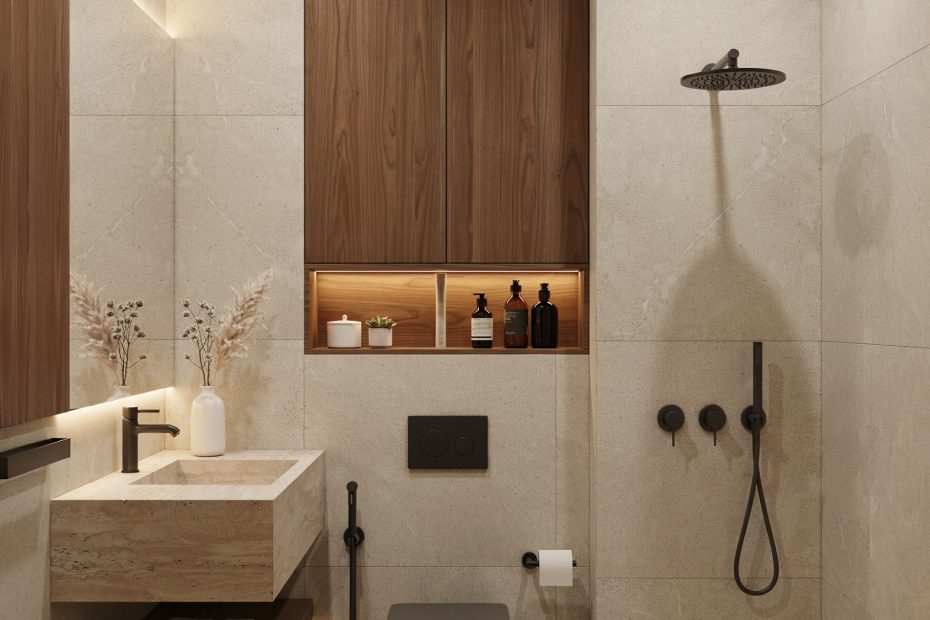 Eco-Friendly Half Bath Ideas | Sustainable Small Bathroom Decor | Natural Wood & Stone
