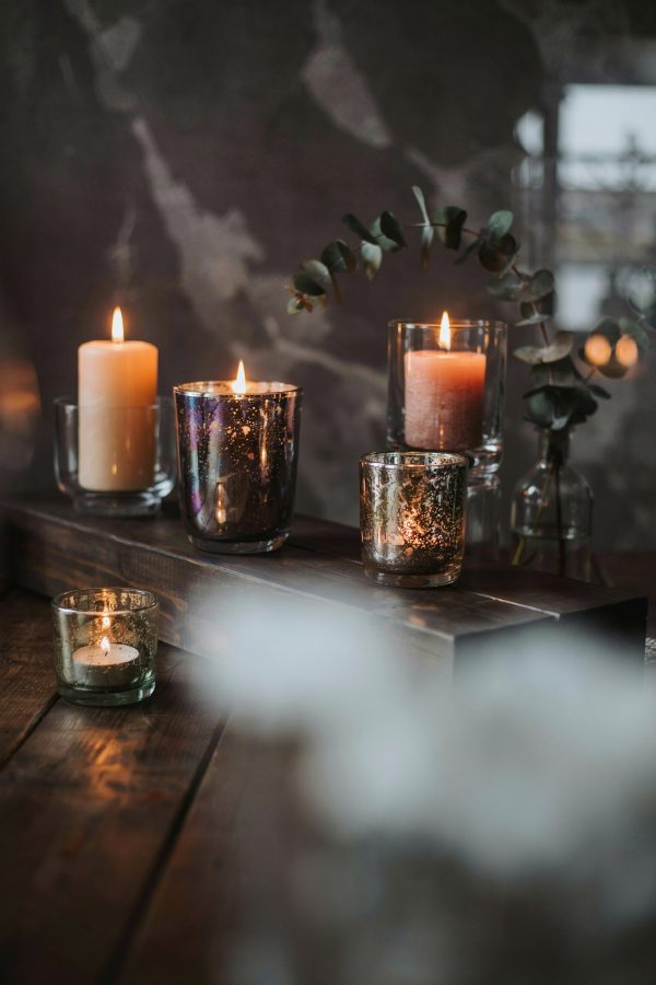 Glass Hurricane Holder | Elegant Candle & Diffuser Decor | Aromatic Home Styling