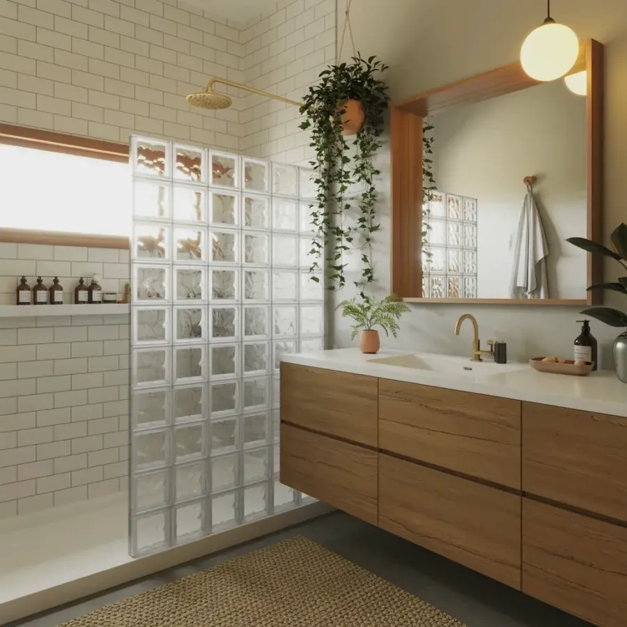 This minimalist soap dispenser keeps my bathroom looking clean and uncluttered