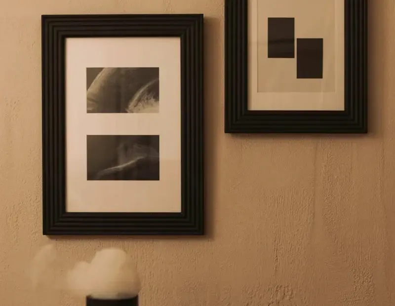 Minimalist wall art mistake: don't clutter your Scandi gallery wall - try this curated pair