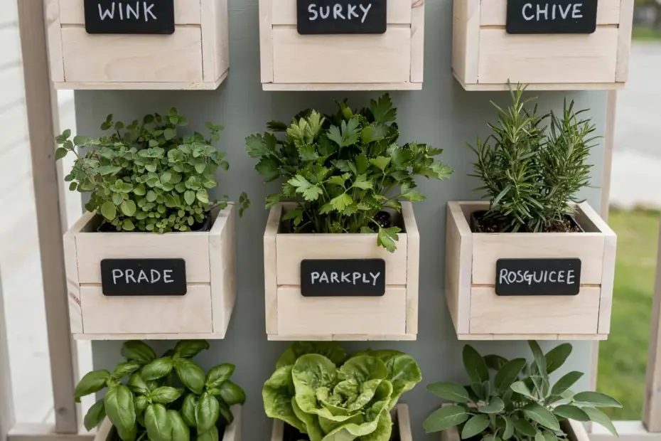 Minimalist Plant Crates Deck Garden | Rustic Small Space Ideas | Clean Outdoor Living