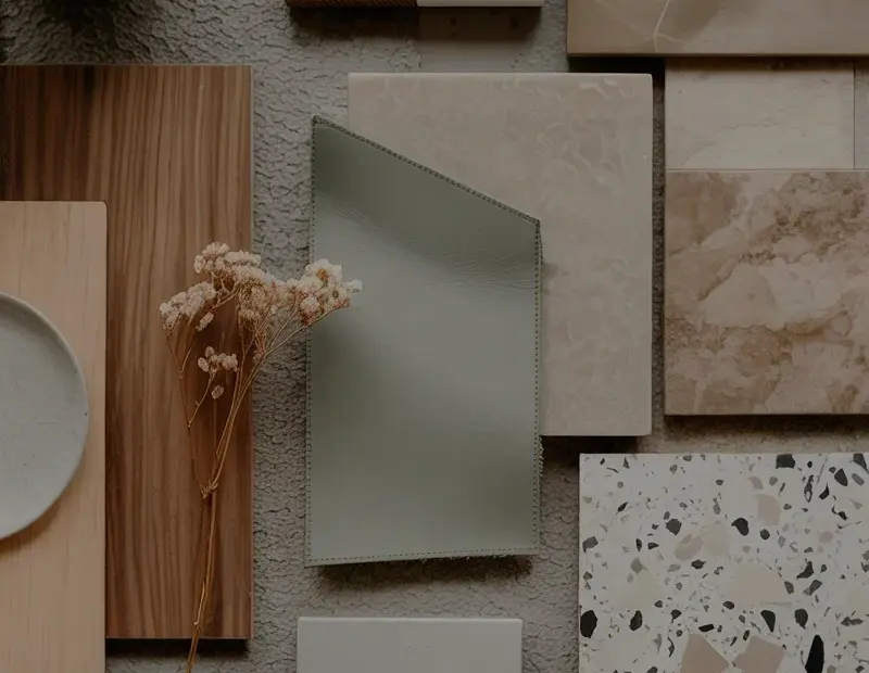 Japandi Interior Design Mood Board in Earthy Autumn Tones | Minimalist Home Inspiration