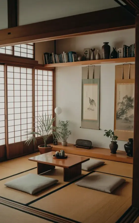 Japanese Style Living Room: Don't Skip Tatami Mats + Shoji Screens