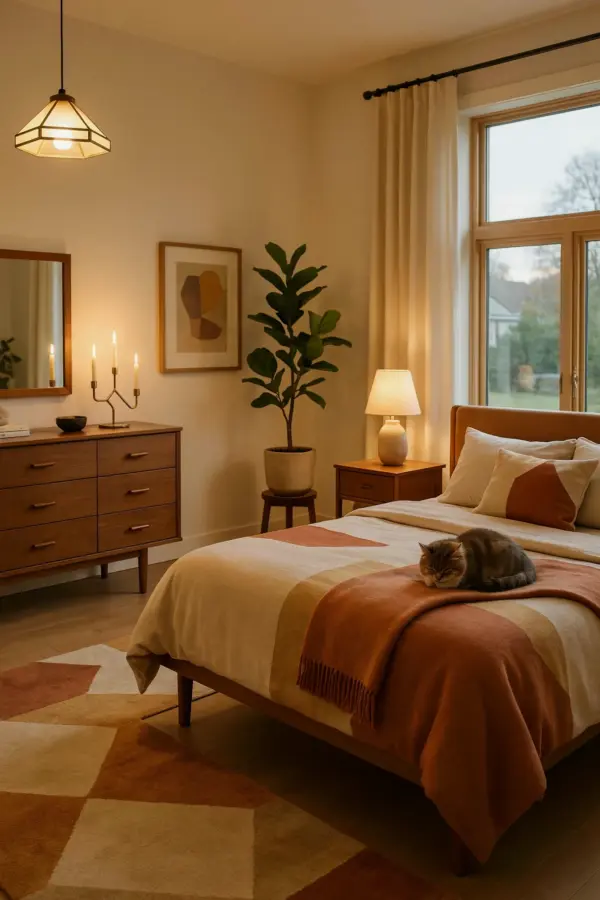 Cozy Bedroom Before & After: Candlelight, Natural Tones & Plants